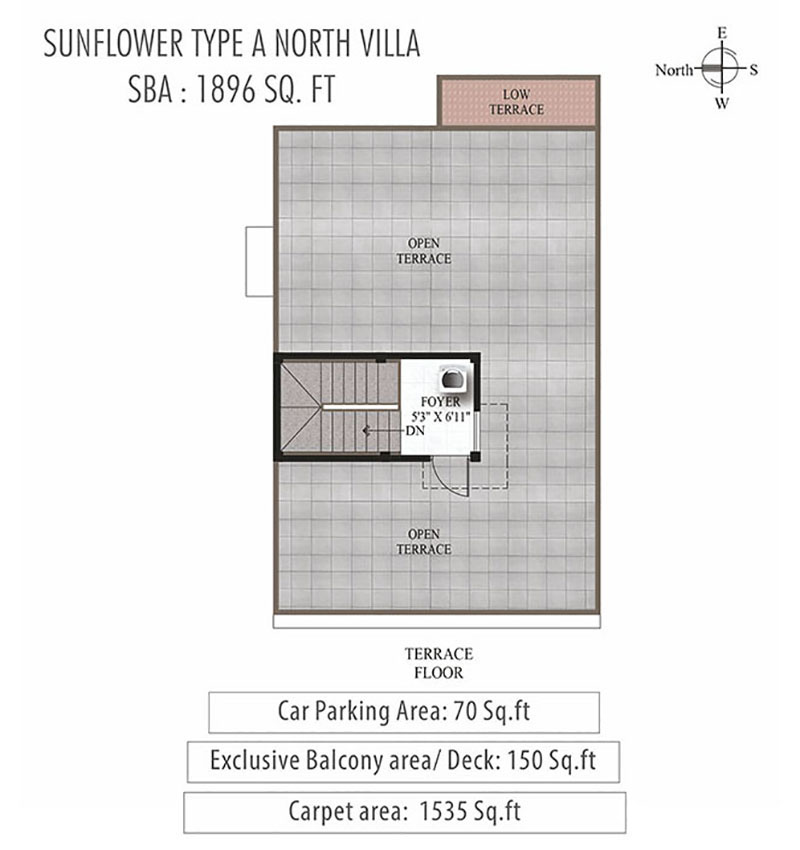 Humming Gardens Villas near Kelambakkam Floor Plan